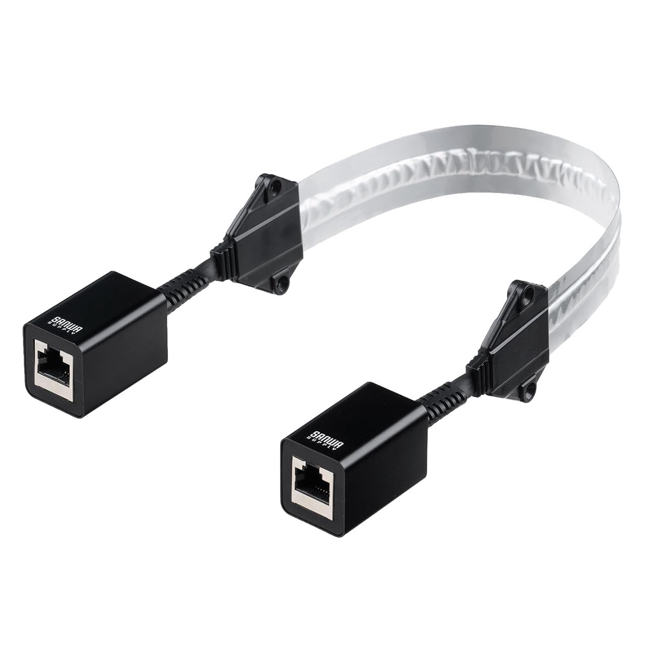 Amazon.co.jp: サンワダイレクト フラットLANケーブル 隙間 LAN